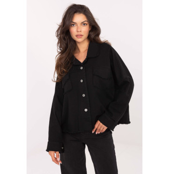 Koszula Damska Model IT-KS-FL5779.87 Balck - Rue Paris