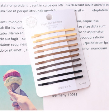 Zestaw 10 sztuk Spinek do włosów, wsuwek, minimalistyczne, matowe SP357