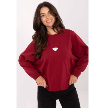 Bluza Damska Model RV-BL-A877.19P Bordo - Rue Paris