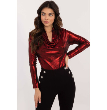 Bluzka Model DHJ-BZ-15268.30 Dark Red - Italy Moda