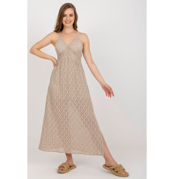 Sukienka Model TW-SK-BI-8676.22 Beige - Och Bella