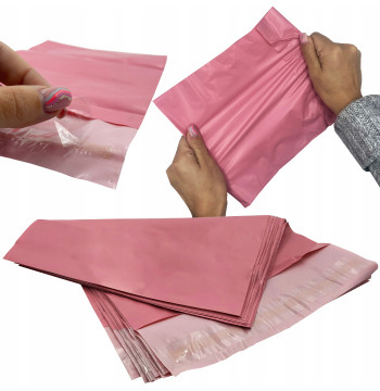 FOLIOPAKI KURIERSKIE KOPERTY RÓŻOWE B3 400x500 50 szt
