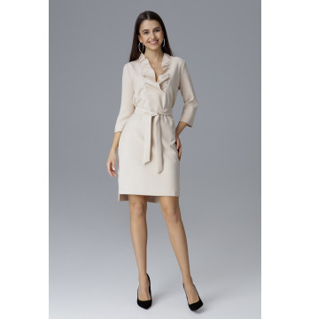 Sukienka Model M644 Beige - Figl Hurtownia odzieży on-line, moda damska, bielizna i obuwie dla kobiet - Matterhorn.pl