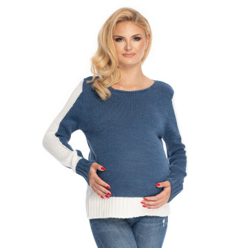 Sweter Damski Model 70038 Jeans - PeeKaBoo