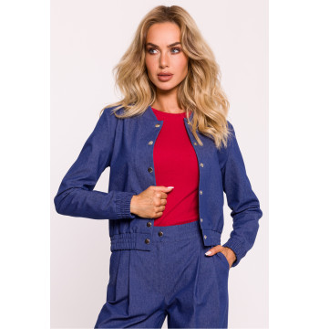 Kurtka Damska Model MOE800 Blue - Moe