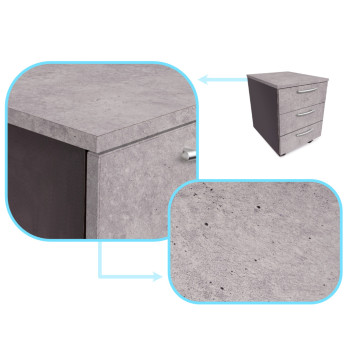Folia rolka samoprzylepna okleina tapeta niebiesko-szary cement 1,22x50m