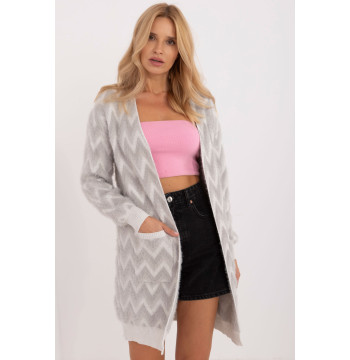 Sweter Kardigan Model AT-SW-2340-A.00 Grey - AT