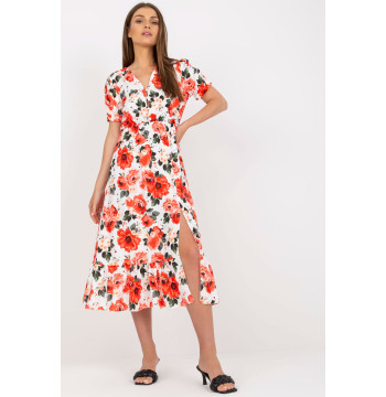 Sukienka Model DHJ-SK-7006-5.77 White/Red - Italy Moda