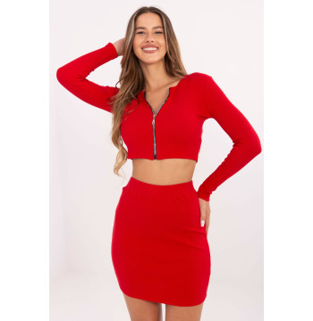 Spódnica Komplet Model RV-KMPL-7526.03 Red - Rue Paris