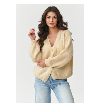 Sweter Kardigan Model S170 Beige - Makadamia