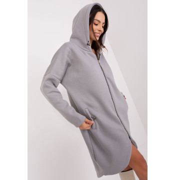 Bluza Damska Model RV-BL-4858-1.99P Light Grey - Rue Paris