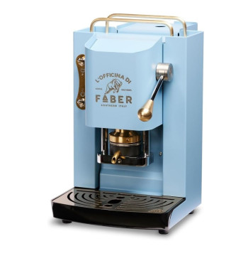 Ekspres do kawy Faber Pro Deluxe Torquoise & Brass ESE Pad