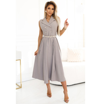 Sukienka Model 596-2 Grey Beige - Numoco