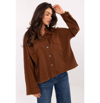Koszula Damska Model IT-KS-FL5779.87 Brown - Rue Paris