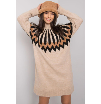 Sukienka Model LC-SK-0098.37X Beige - Rue Paris