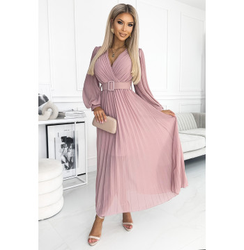 Sukienka Model 414-2 Klara Powder Pink - Numoco