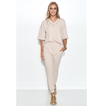 Spodnie Komplet Model M716 Light Beige - Makadamia