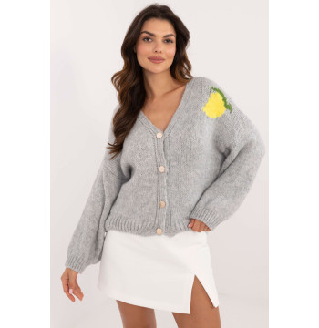 Sweter Damski Model MI-SW-2108.92 Grey - Italy Moda