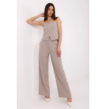 Spodnie Komplet Model MI-KMPL-A2349.75 Dark Beige - Italy Moda