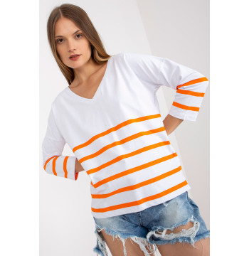 Bluzka Model RV-BZ-8008.63 White - Rue Paris