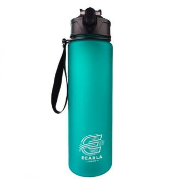 Butelka na wodę, sportowy bidon matowy 750ML turkus ECARLA SPORTS BD50