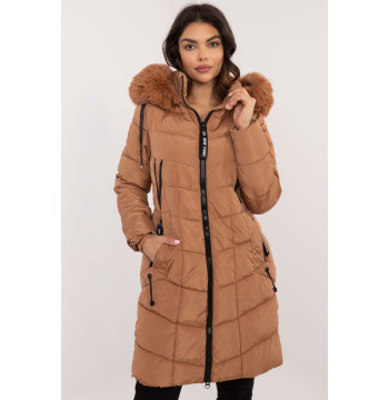Kurtka Damska Model SK-KR-HH-2402.36 Camel - Factory Price