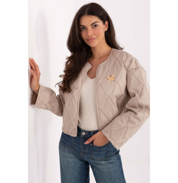 Kurtka Damska Model IT-KR-FL8357.82 Beige - Rue Paris