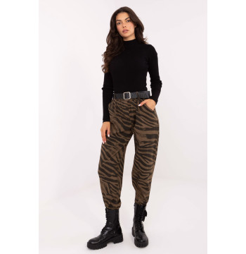 Spodnie Damskie Model IT-SP-242975-2.78 Khaki - Italy Moda