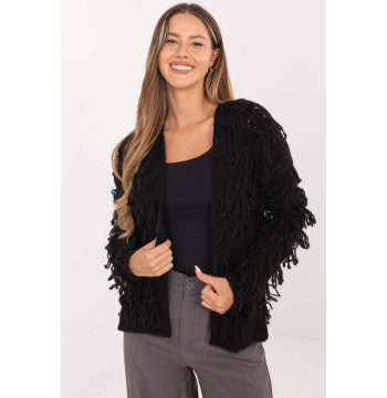 Sweter Kardigan Model MI-SW-1308.21 Black - Rue Paris