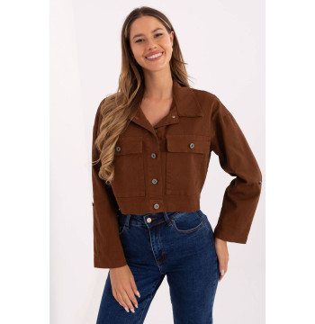 Kurtka Damska Model IT-KR-FL7029.72 Light Brown - Rue Paris