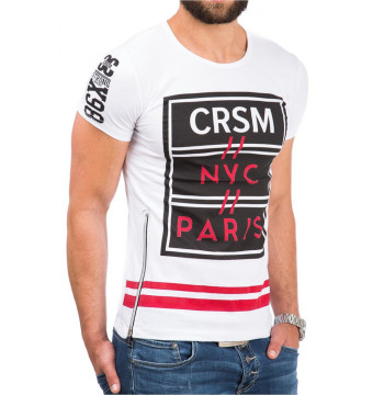 Tshirt Męski Model 17187 White - YourNewStyle