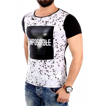 Tshirt Męski Model 17180 Black - YourNewStyle