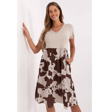 Sukienka Model DHJ-SK-253701.80 Beige - Italy Moda
