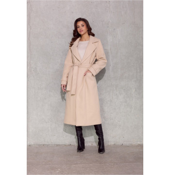 Płaszcz Damski Model Vivienne BEZ PLA0039 Beige - Roco Fashion