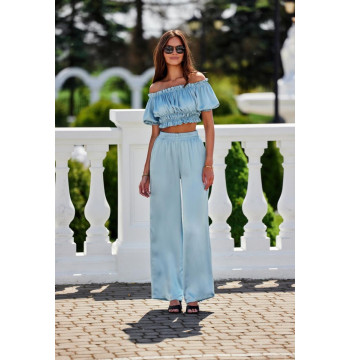 Spodnie Damskie Model Tarifa NIE SPD0035 Blue - Roco Fashion