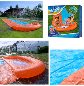 Ślizg wodny ślizgawka wodna z fontanną do pływania zjeżdżalnia podwójny 488 cm BESTWAY 52328