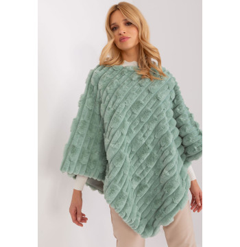 Sweter Ponczo Model AT-PN-2347.68 Pistacja - AT