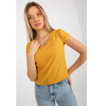 Bluzka Model LK-BZ-505783-1.42P Dark Yellow - Lakerta