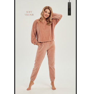 Spodnie Dres Damski Model Belle 3023 kolor 01 Dark Beige - Taro