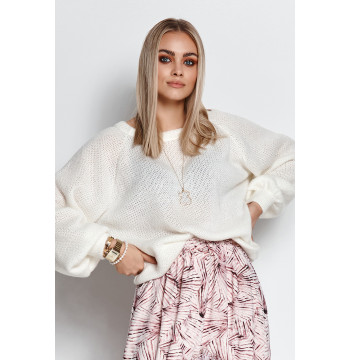 Sweter Damski Model S114 Ecru - Makadamia