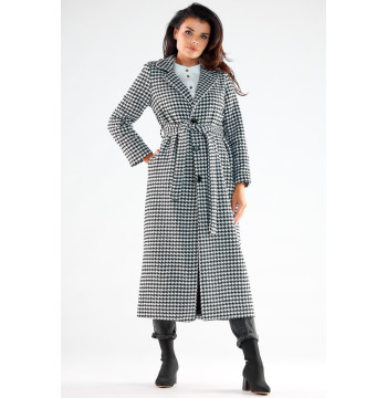 Płaszcz Damski Model A547 Houndstooth - awama