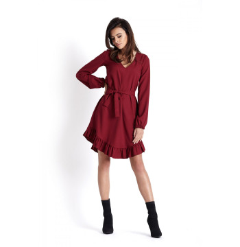 Sukienka Model Masha 224 Bordo - IVON Hurtownia odzieży on-line, moda damska, bielizna i obuwie dla kobiet - Matterhorn.pl