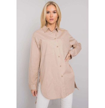 Koszula Damska Model EM-KS-001.46 Beige - Ex Moda