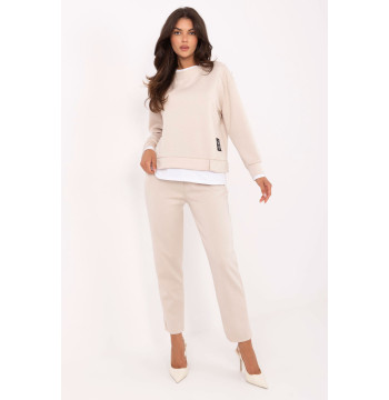 Spodnie Komplet Model IT-KMPL-9237.46 Light Beige - Rue Paris