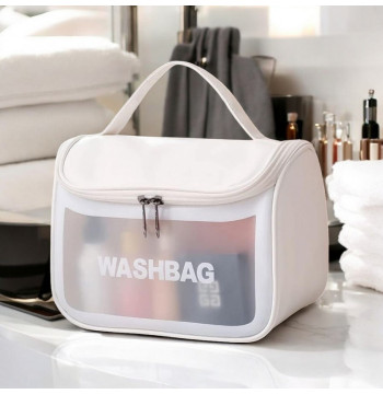Kosmetyczka rozkładana WASHBAG kuferek biały KS46B