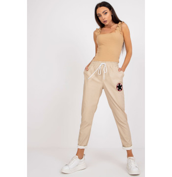 Spodnie Damskie model DHJ-SP-6096.60 Beige - Italy Moda
