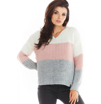 Sweter Damski Model A390 Pink - awama