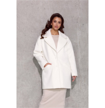 Płaszcz Damski Model Betty EKR PLA0040 Ecru - Roco Fashion