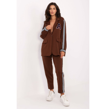 Spodnie Komplet Model IT-KMPL-9721.15 Brown - Rue Paris