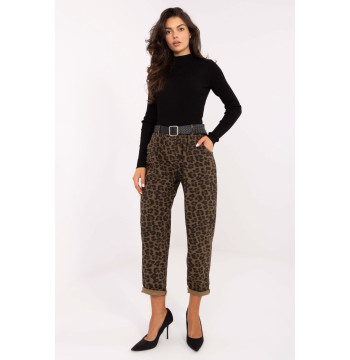 Spodnie Damskie Model IT-SP-242975-1.80 Khaki - Italy Moda